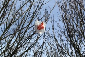 Plastic Tasjes vervuilen milieu. Foto: Tim Parkinson, Flickr