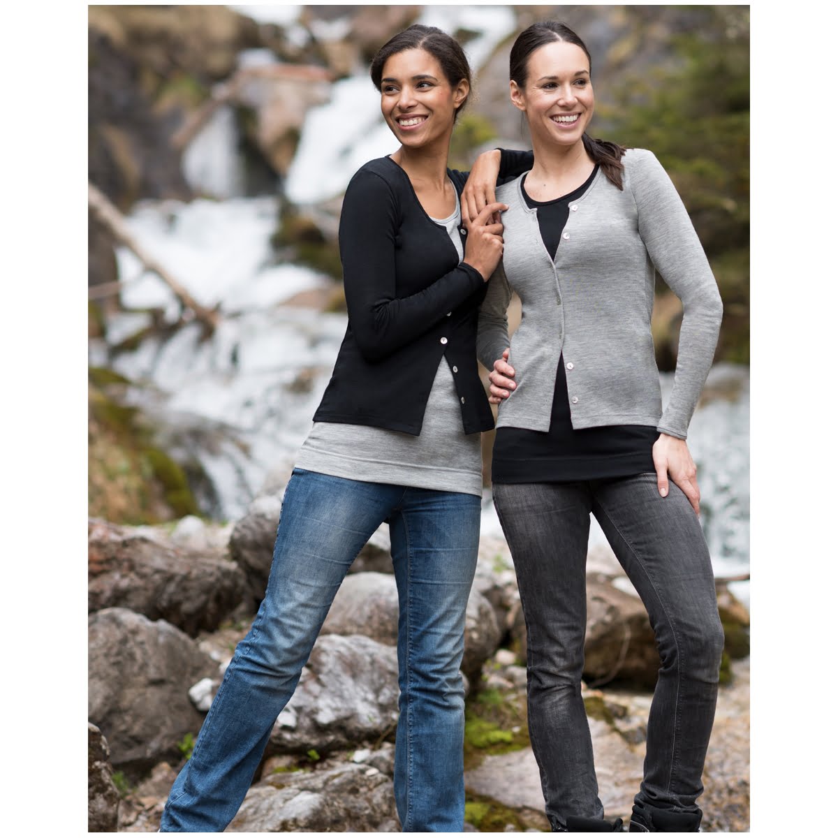 Altijd wat om aan te trekken met de juiste 'capsule wardrobe' 3 Vestje Grijs En Zwart Wol Zijde