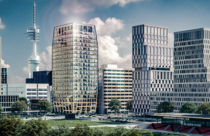 5x bijzondere kantoren, woningen en woontorens van hout 2 Toren Zuidas Van Hout