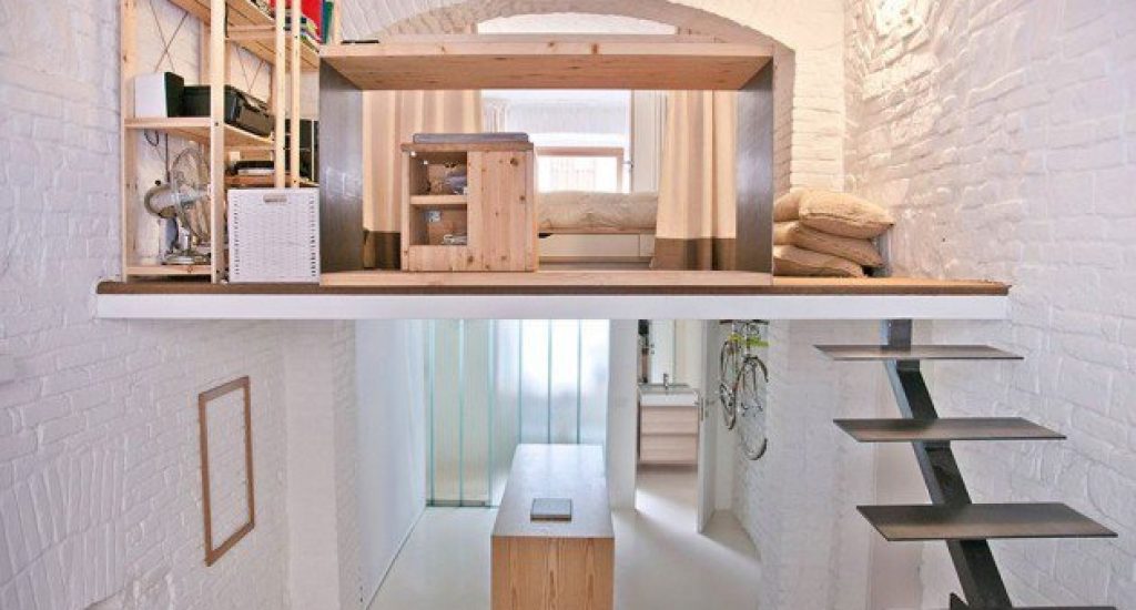micro-appartement 'From shop to loft' in Torino van R3 Architetti